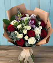 Букет цветов из:  Розы и Альстромерии #REPLACE_PRED# Малмыже