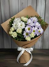 Букет цветов из:  Хризантемы и Розы #REPLACE_PRED# Малмыже