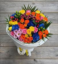Букет цветов из:  Розы и Хризантемы в Малмыже