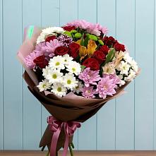 Букет цветов из:  Розы, Хризантемы и Альстромерии в Малмыже