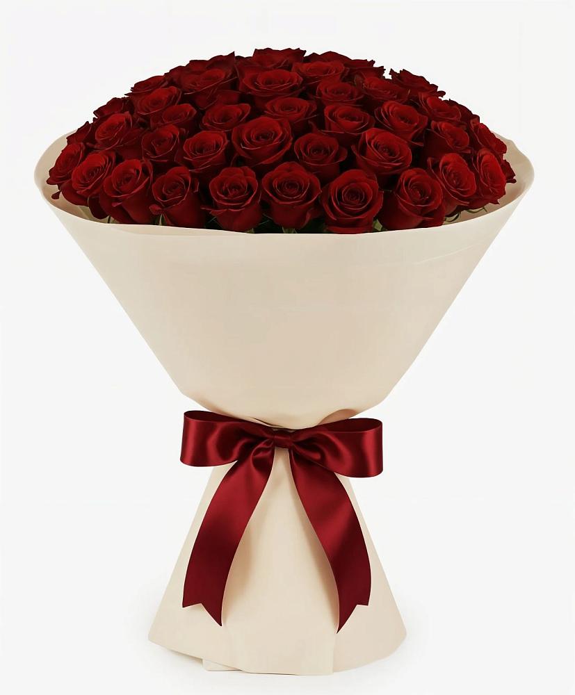 Букет 101 Бордовая роза Блэк Бакарра в Малмыже